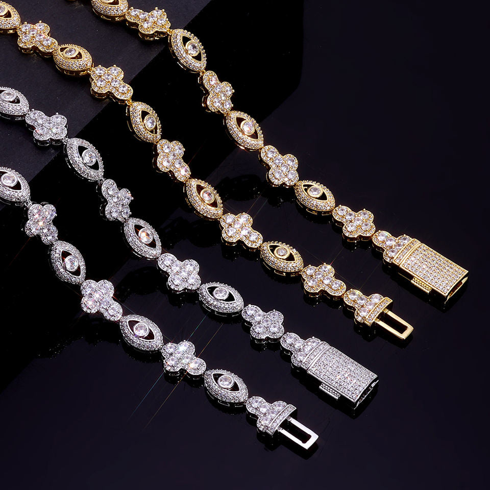 Empire Lace: Ornate Pavé Bracelets