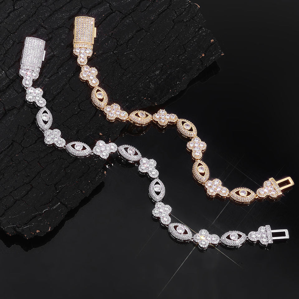 Empire Lace: Ornate Pavé Bracelets