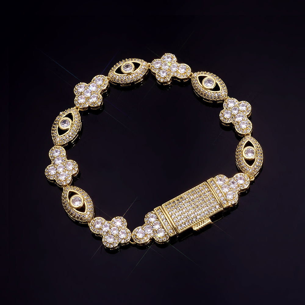 Empire Lace: Ornate Pavé Bracelets