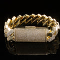 Monarch Lock: Iced Cuban Link Bracelet