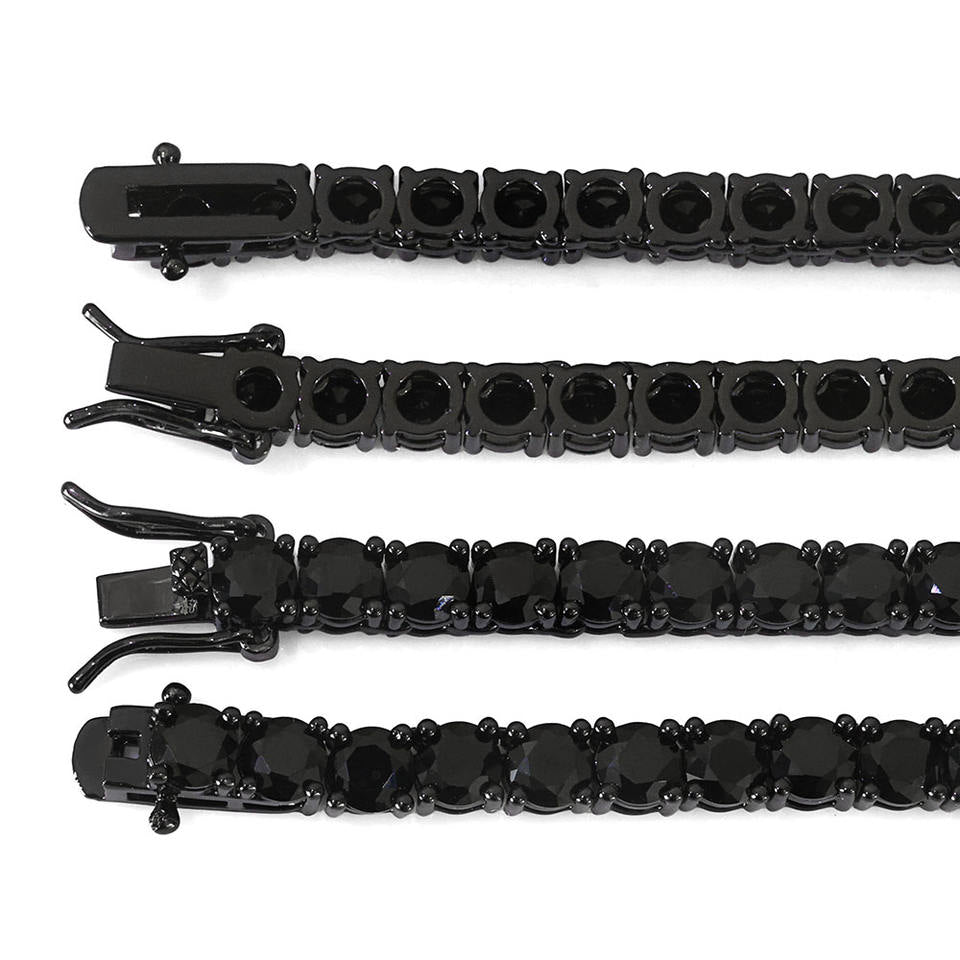 Night Veil: Obsidian Tennis Chain